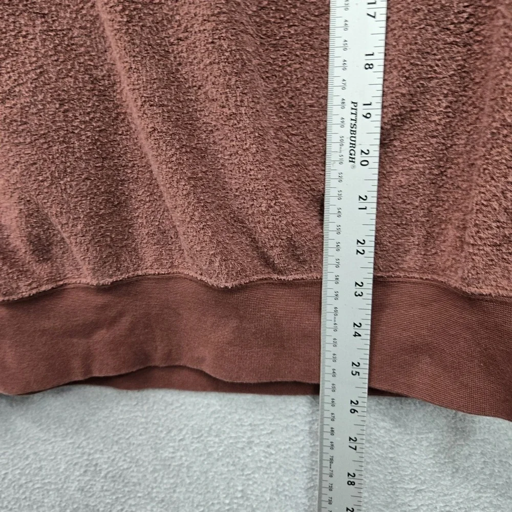 Nike Men Hoodie SMALL Brown Fleece Activewear Logo Center Swoosh Embroidered